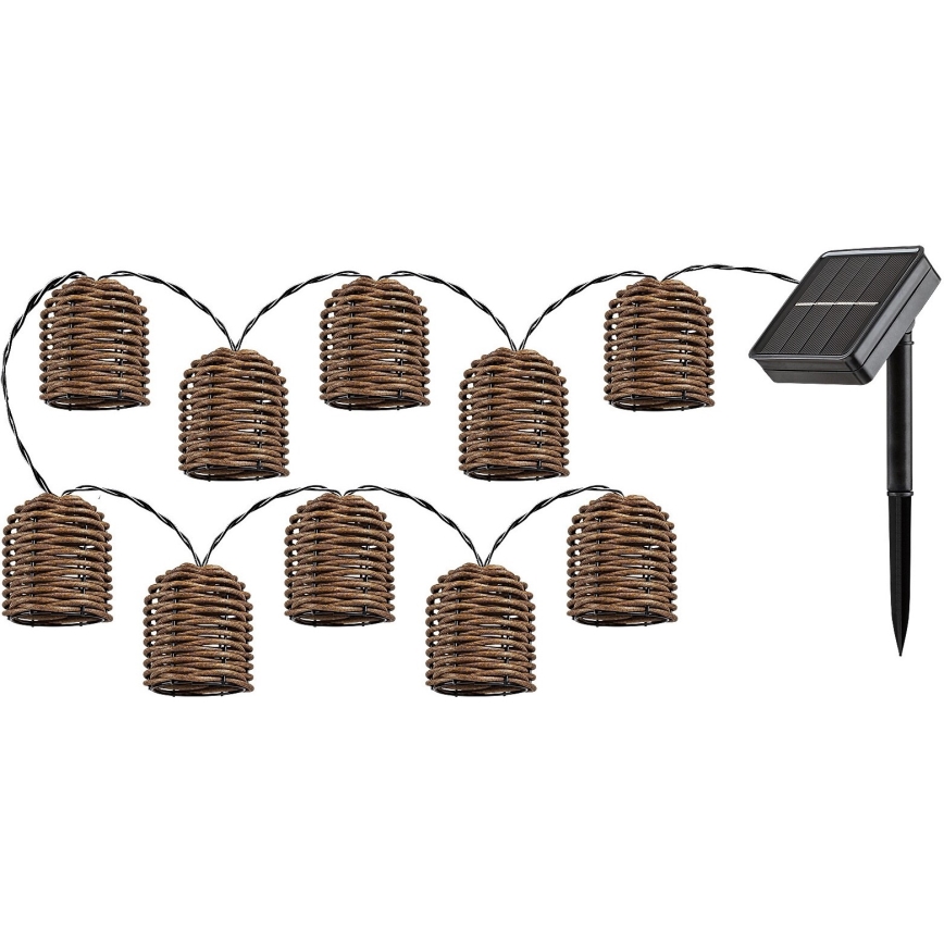 Rabalux - LED Соларна верига 10xLED/0,6W/1,2V 5 m IP44