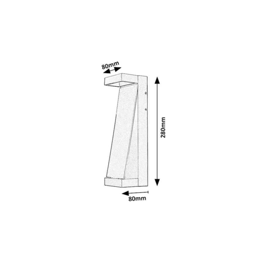 Rabalux - Външна стенна лампа LED/13W/230V IP65 антрацит