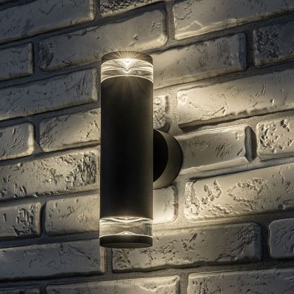 Rabalux - Външна стенна лампа 2xGU10/10W/230V IP54 антрацит