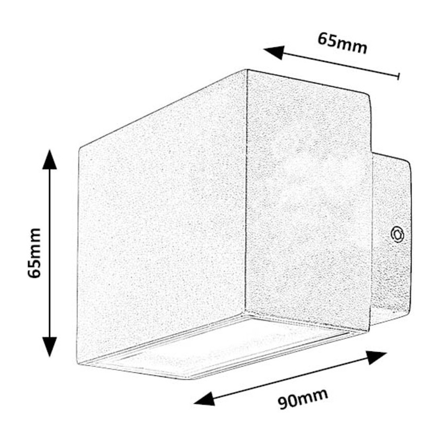 Rabalux - LED Екстериорен аплик LED/7W/230V IP54 бял