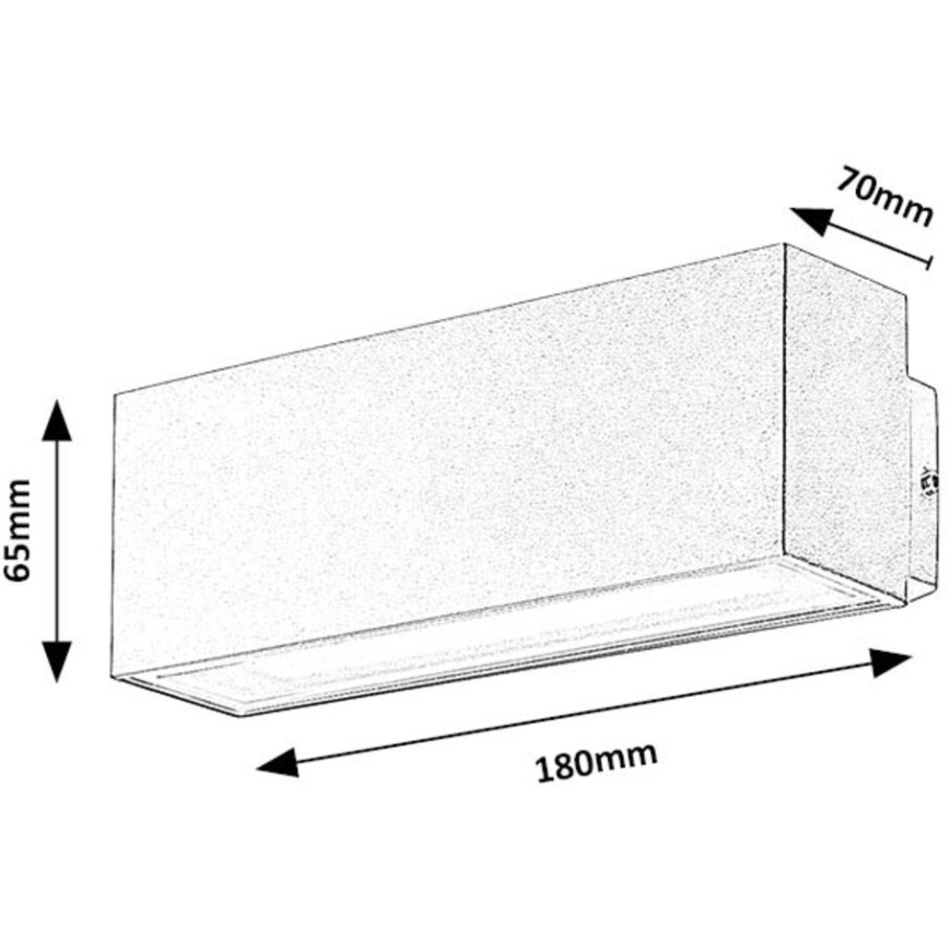 Rabalux - LED Екстериорен аплик LED/10W/230V IP54 бял