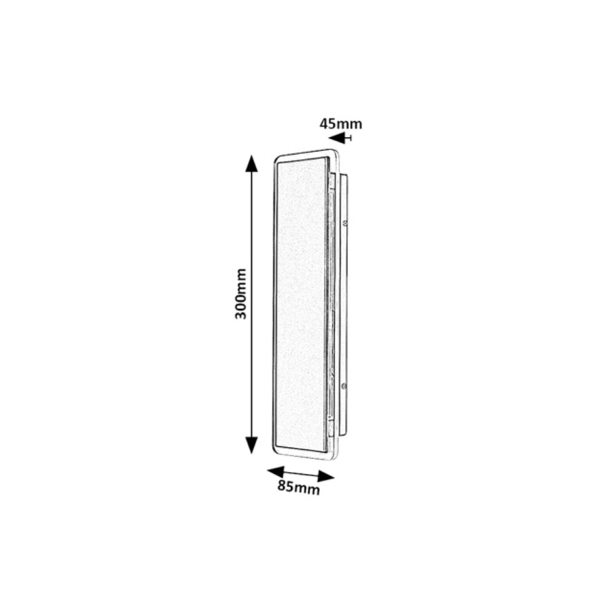 Rabalux - LED Външен стенен осветител LED/18W/230V IP54 черен