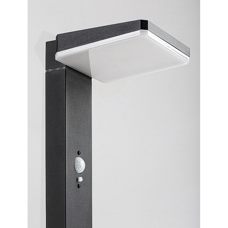 Rabalux - LED регулируема соларна външна лампа със сензор LED/4,4W/3,7V IP54 антрацит 2200 mAh