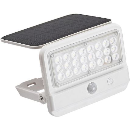 Rabalux - LED соларен стенен фенер с сензор LED/7W/3,7V IP54 бял 3000 mAh