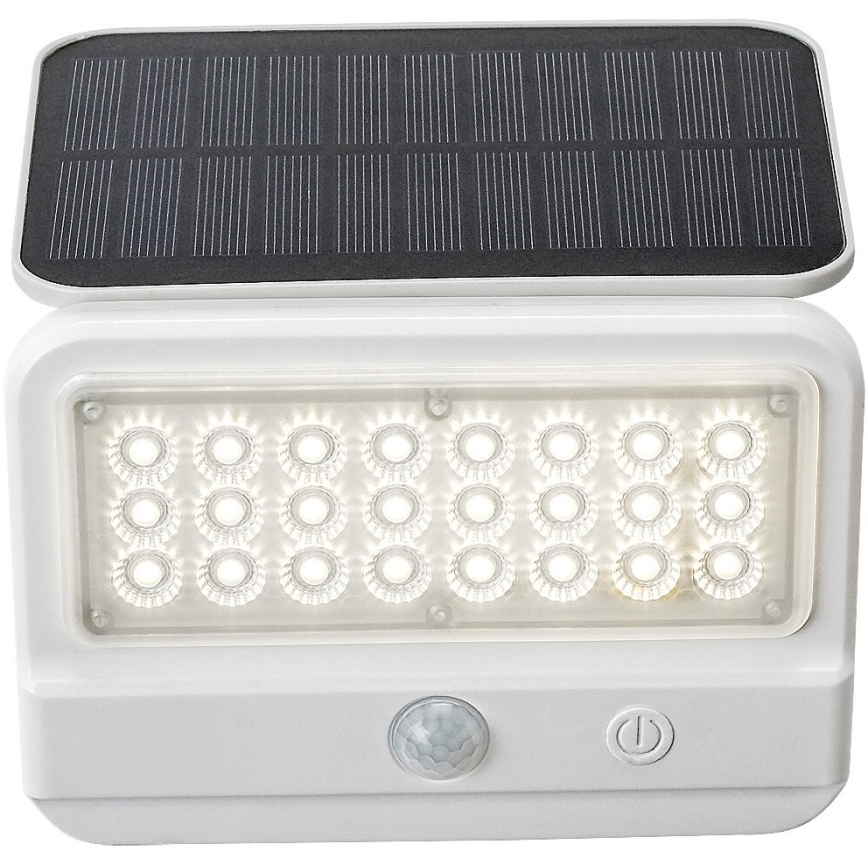 Rabalux - LED соларен стенен фенер с сензор LED/7W/3,7V IP54 бял 3000 mAh