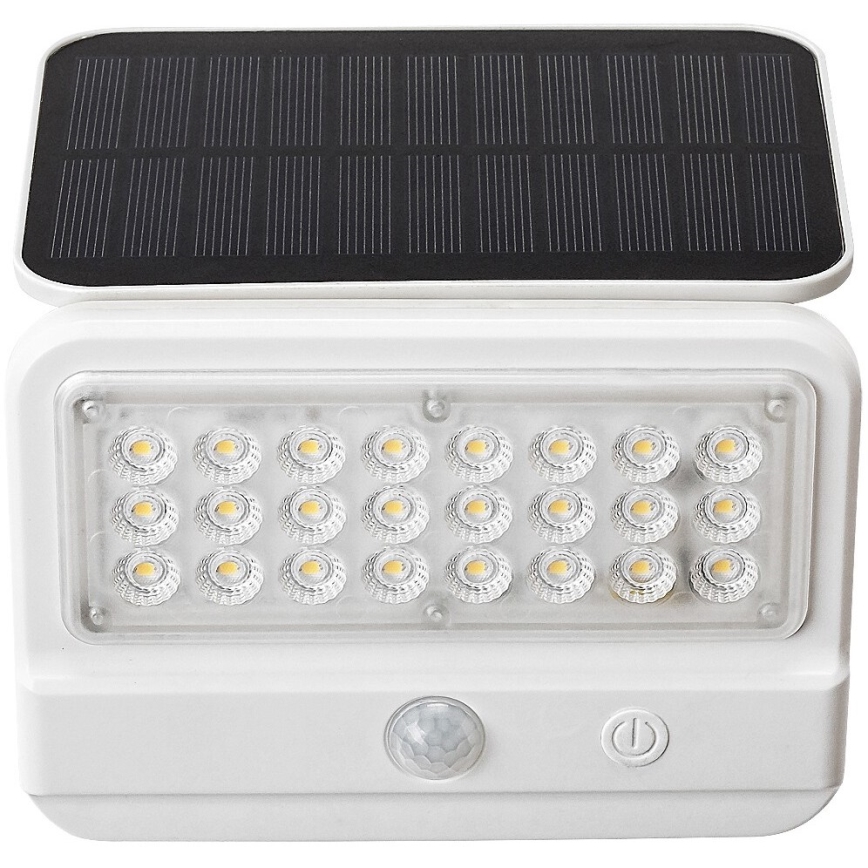 Rabalux - LED соларен стенен фенер с сензор LED/7W/3,7V IP54 бял 3000 mAh