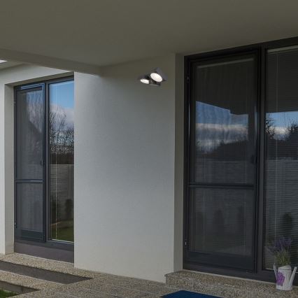 Rabalux - LED Екстериорен wall flexible лампа 2xLED/7W/230V IP54 антрацит