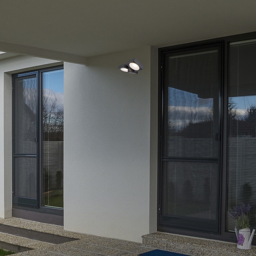 Rabalux - LED Екстериорен wall flexible лампа 2xLED/7W/230V IP54 антрацит