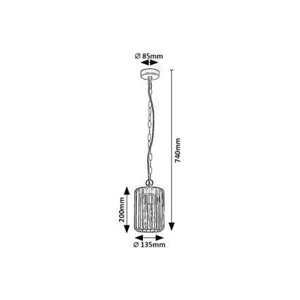 Rabalux - Екстериорен полилей 1xE27/40W/230V IP44