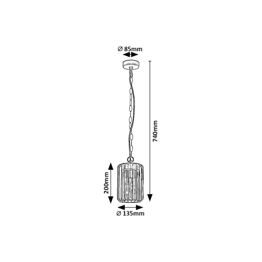 Rabalux - Екстериорен полилей 1xE27/40W/230V IP44