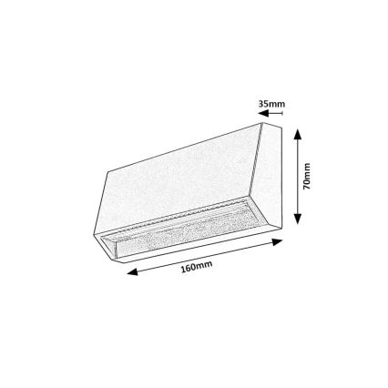 Rabalux - LED Екстериорен аплик LED/3W/230V IP54