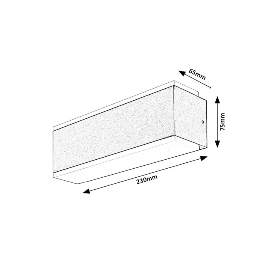 Rabalux - LED Екстериорен аплик LED/12W/230V IP54