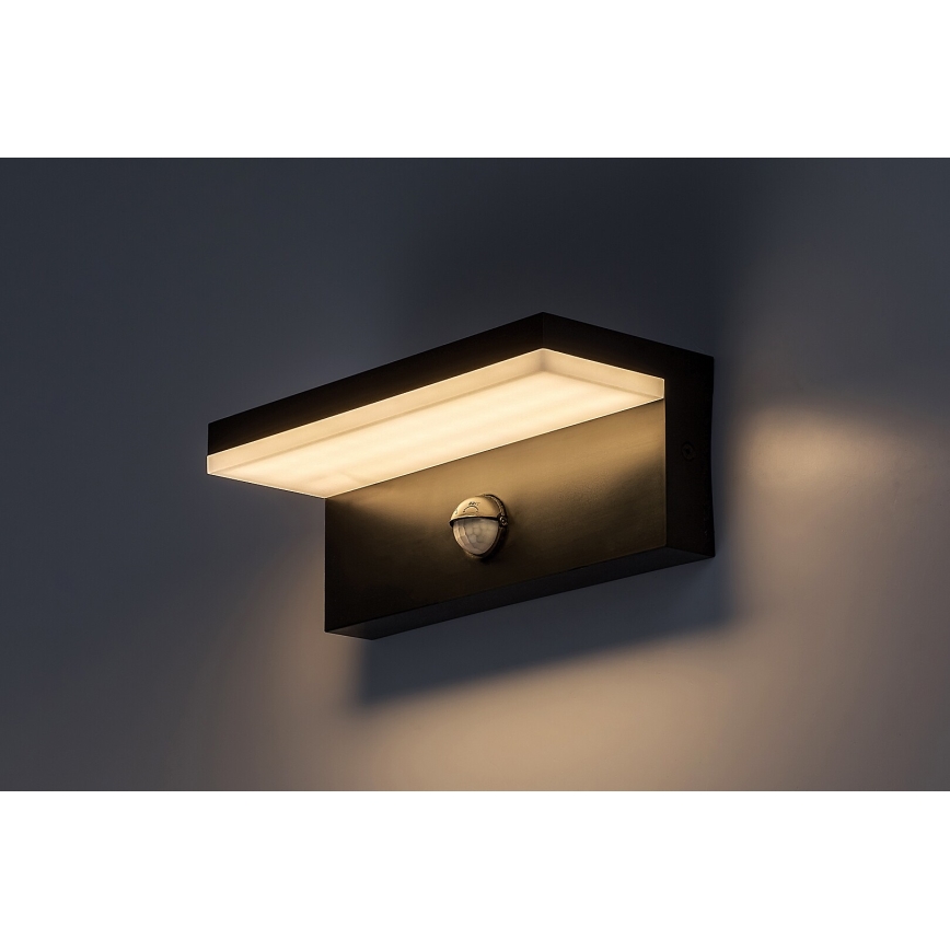 Rabalux - LED Екстериорен аплик със сензор LED/9W/230V 2700/4000/6500K IP54 черен