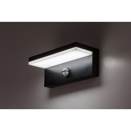 Rabalux - LED Екстериорен аплик със сензор LED/9W/230V 2700/4000/6500K IP54 черен
