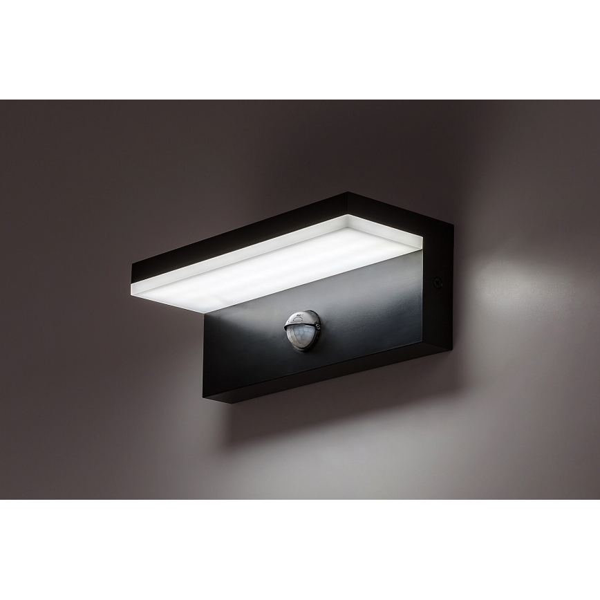 Rabalux - LED Екстериорен аплик със сензор LED/9W/230V 2700/4000/6500K IP54 черен