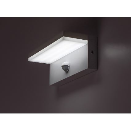 Rabalux - LED Екстериорен аплик със сензор LED/9W/230V 2700/4000/6500K IP54 бял