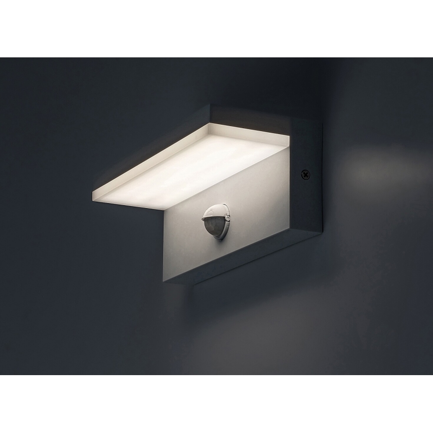 Rabalux - LED Екстериорен аплик със сензор LED/9W/230V 2700/4000/6500K IP54 бял