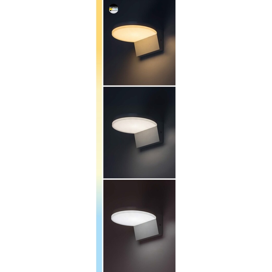 Rabalux - LED Екстериорен аплик LED/9W/230V 2700/4000/6500K IP54 черен
