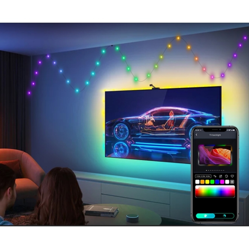 Rabalux - LED RGB Лента LED/2,8W/5V 5m IP44 WiFi + дистанционно управление