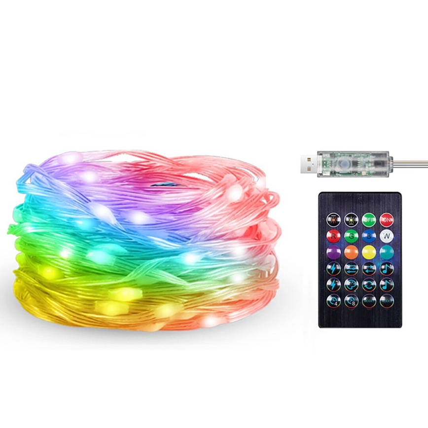 Rabalux - LED RGB Лента LED/2,8W/5V 5m IP44 WiFi + дистанционно управление