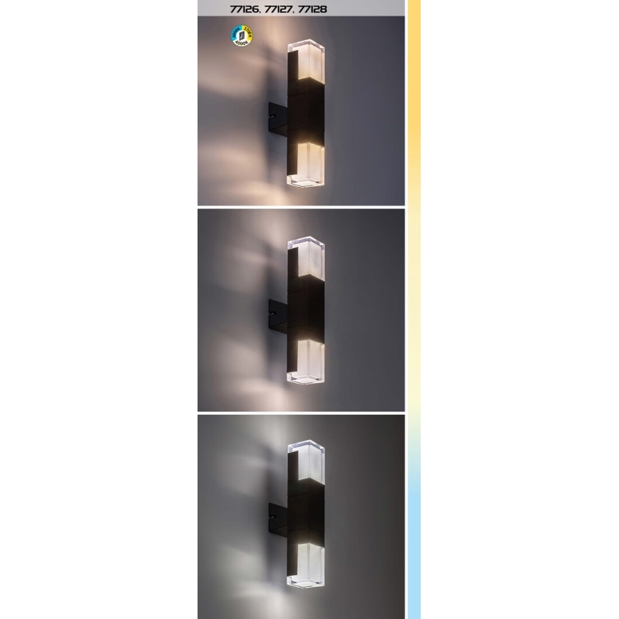 Rabalux - LED Екстериорен аплик LED/12W/230V 2700/4000/6000K IP54