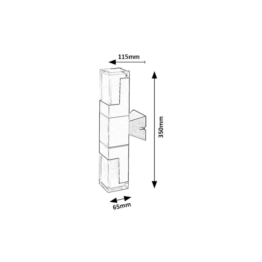 Rabalux - LED Екстериорен аплик LED/12W/230V 2700/4000/6000K IP54