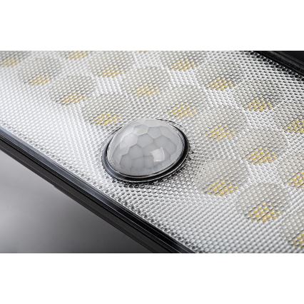 Rabalux - LED Соларен прожектор със сензор LED/8W/3,7V 1800mAh IP65 + дистанционно управление