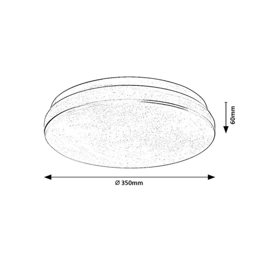 Rabalux - LED Плафон за баня със сензор LED/24W/230V 3000K IP44