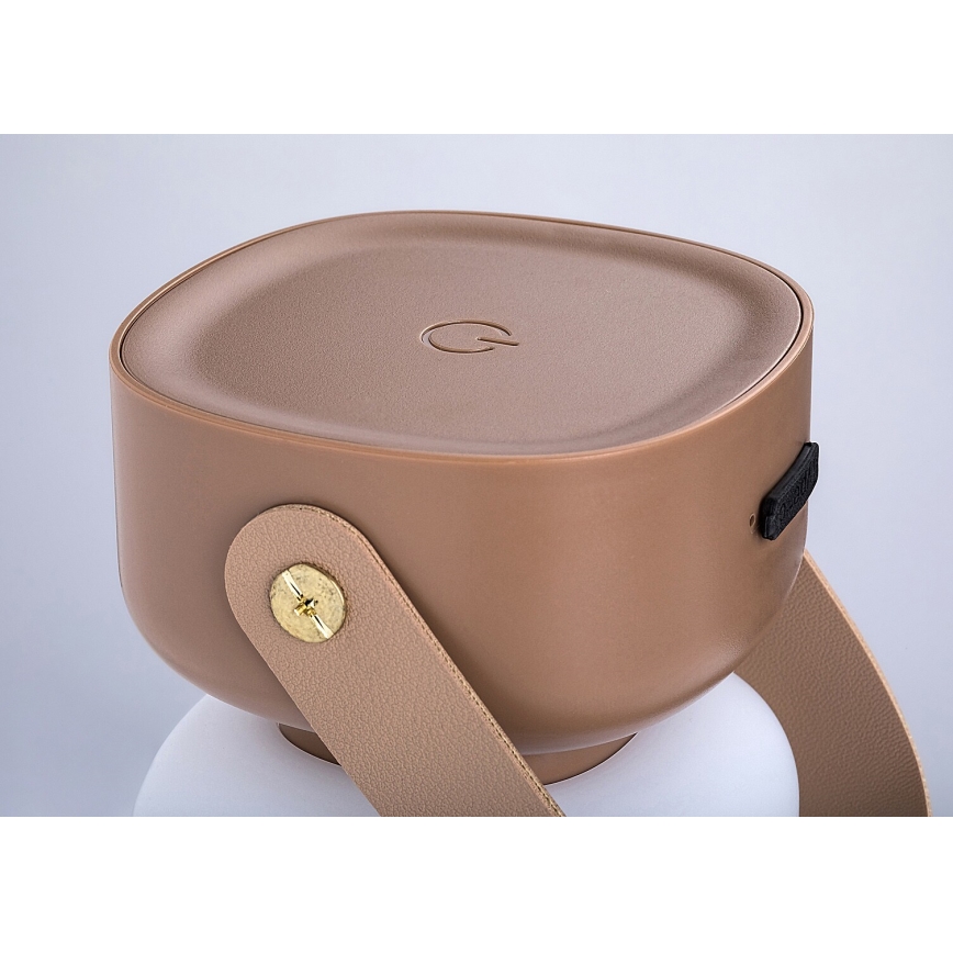 Rabalux - LED Екстериорна димируема сензорна акумулаторна настолна лампа LED/3W/5V IP44 кафяв