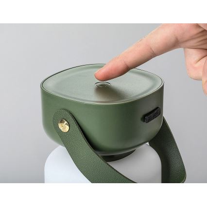Rabalux - LED Екстериорна димируема сензорна акумулаторна настолна лампа LED/3W/5V IP44 зелен