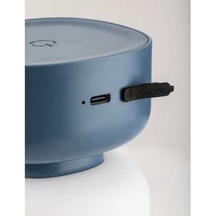 Rabalux - LED Екстериорна димируема сензорна акумулаторна настолна лампа LED/3W/5V IP44 син