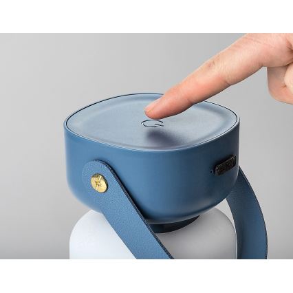 Rabalux - LED Екстериорна димируема сензорна акумулаторна настолна лампа LED/3W/5V IP44 син