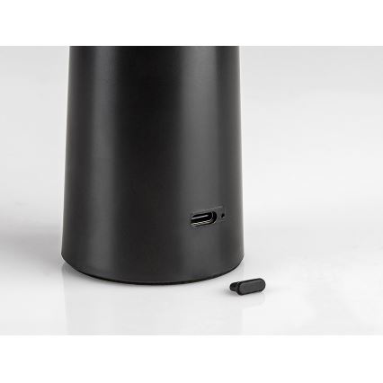 Rabalux - LED Димируема акумулаторна настолна touch лампа POLPERRO LED/3W/3,7V 1200mAh черен