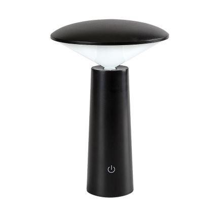 Rabalux - LED Димируема акумулаторна настолна touch лампа POLPERRO LED/3W/3,7V 1200mAh черен