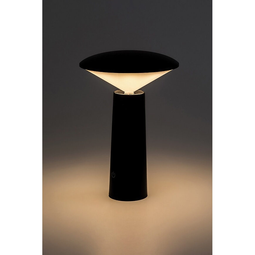 Rabalux - LED Димируема акумулаторна настолна touch лампа POLPERRO LED/3W/3,7V 1200mAh черен