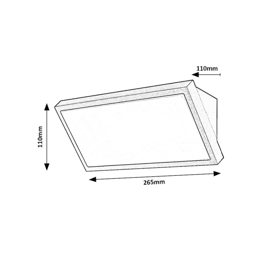 Rabalux - LED Екстериорен аплик LED/18W/230V 2700/4000/6500K IP65