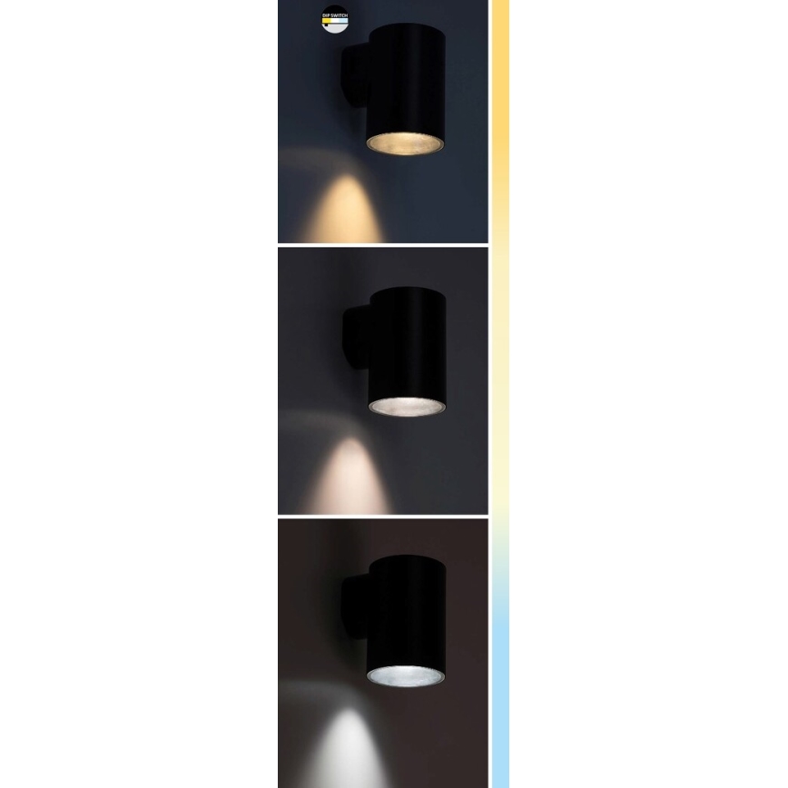 Rabalux - LED Екстериорен аплик LED/9W/230V 2700/4000/6500K IP65 черен