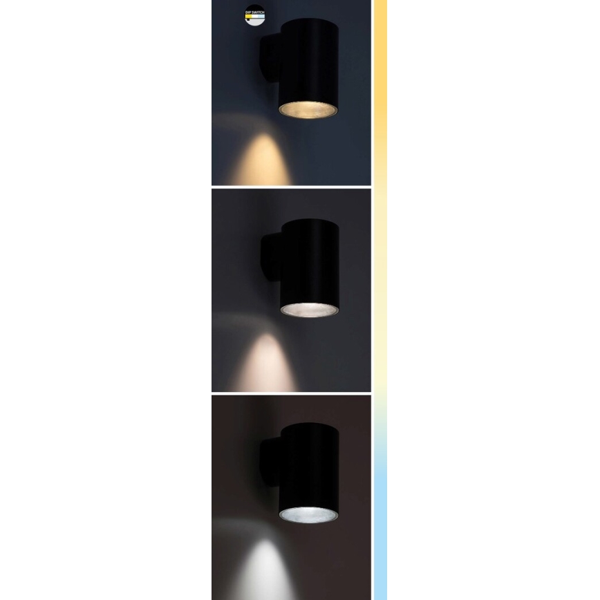 Rabalux - LED Екстериорен аплик LED/18W/230V 2700/4000/6500K IP65 черен