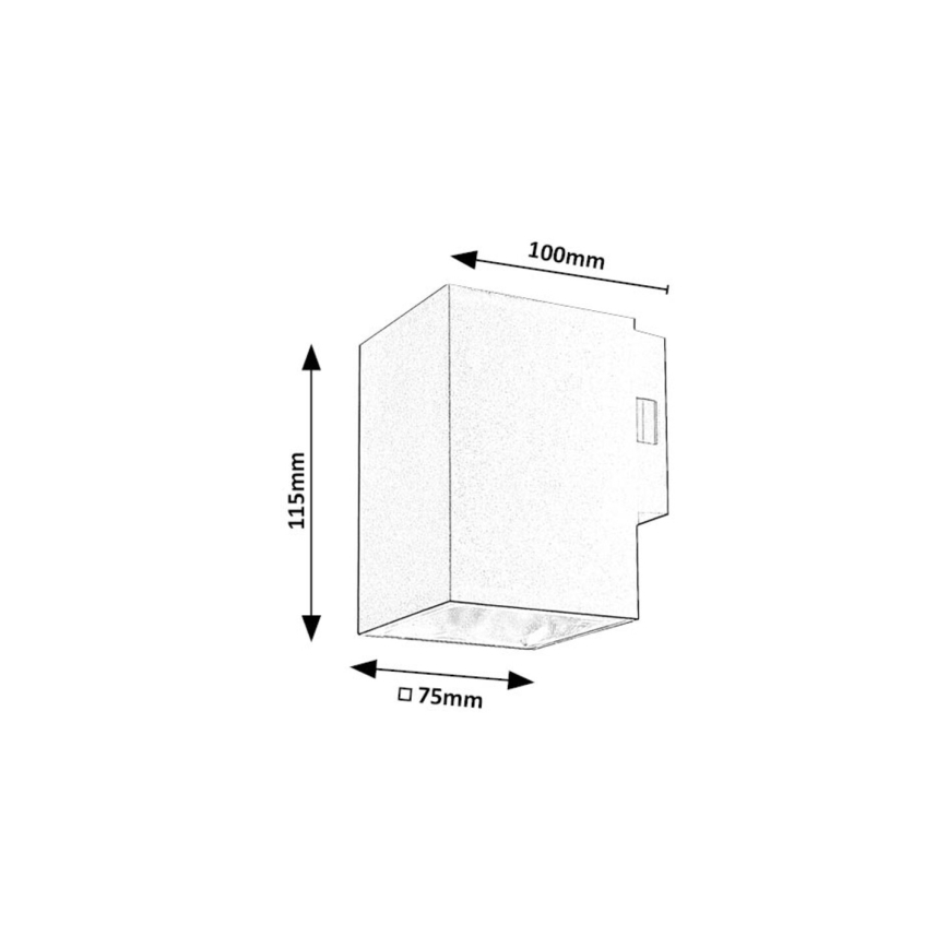 Rabalux - LED Екстериорен аплик LED/9W/230V 2700/4000/6500K IP65 черен