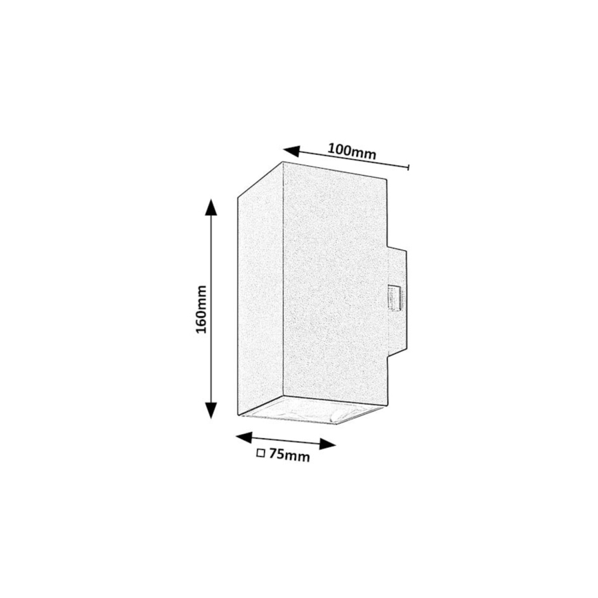 Rabalux - LED Екстериорен аплик LED/18W/230V 2700/4000/6500K IP65 черен