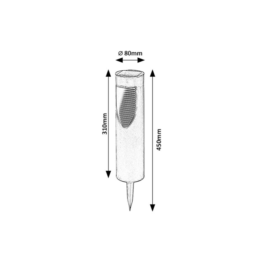 Rabalux - LED Соларна лампа LED/0,1W/1,2V 600mAh IP44