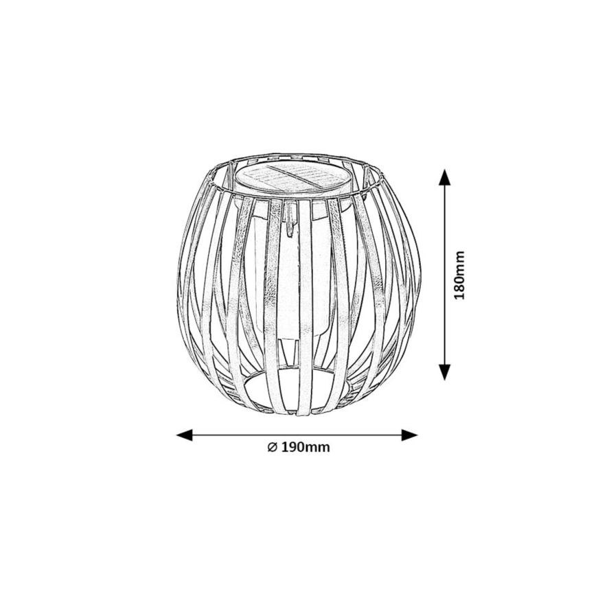 Rabalux - LED Соларна лампа LED/1W/1,2V 300mAh IP44