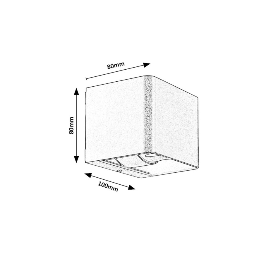 Rabalux - LED Екстериорен аплик LED/10W/230V IP54 черен