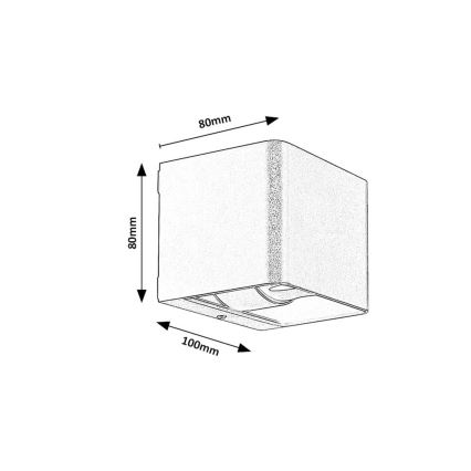 Rabalux - LED Екстериорен аплик LED/10W/230V IP54 сив