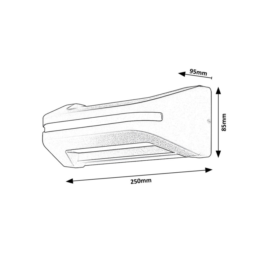 Rabalux - LED Екстериорен аплик LED/20W/230V IP54