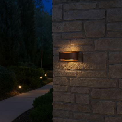 Rabalux - LED външен стенен аплик LED/9W/230V IP54 кафяв