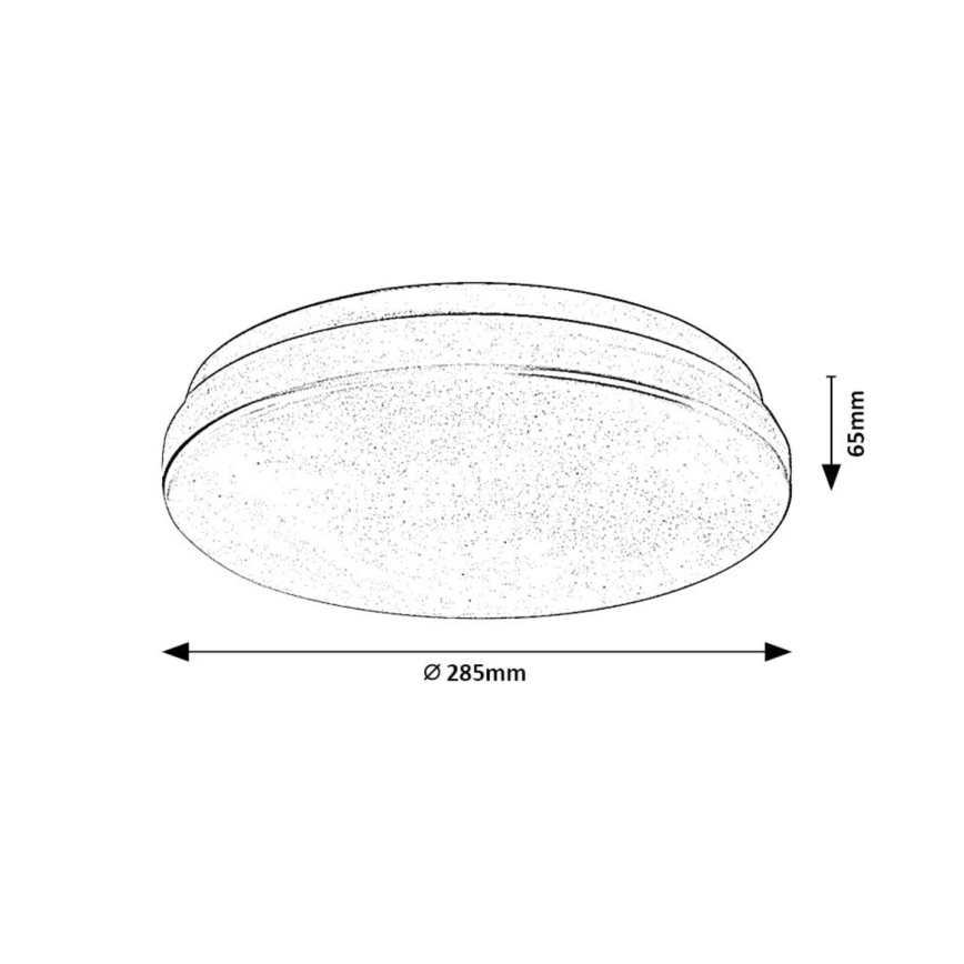 Rabalux - LED таванно осветително тяло за баня LED/18W/230V 3000/4000/6000K IP44 pr. 28,5 cm