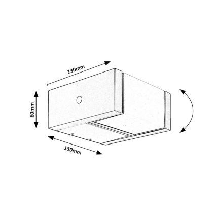 Rabalux - LED Екстериорен аплик LED/10W/230V IP54
