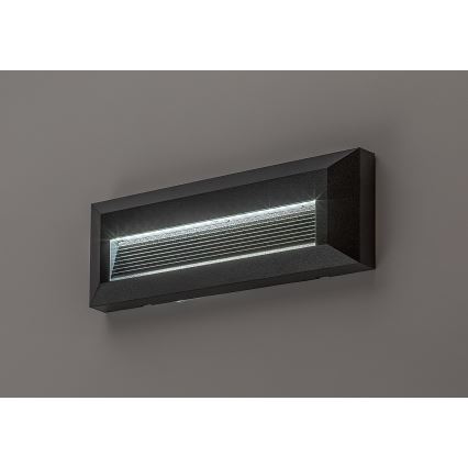 Rabalux - LED външна стенна лампа LED/6W/230V IP65 черна