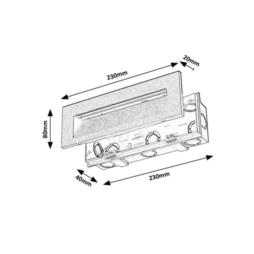 Rabalux - LED Външен стенен осветител LED/6W/230V IP65 черен